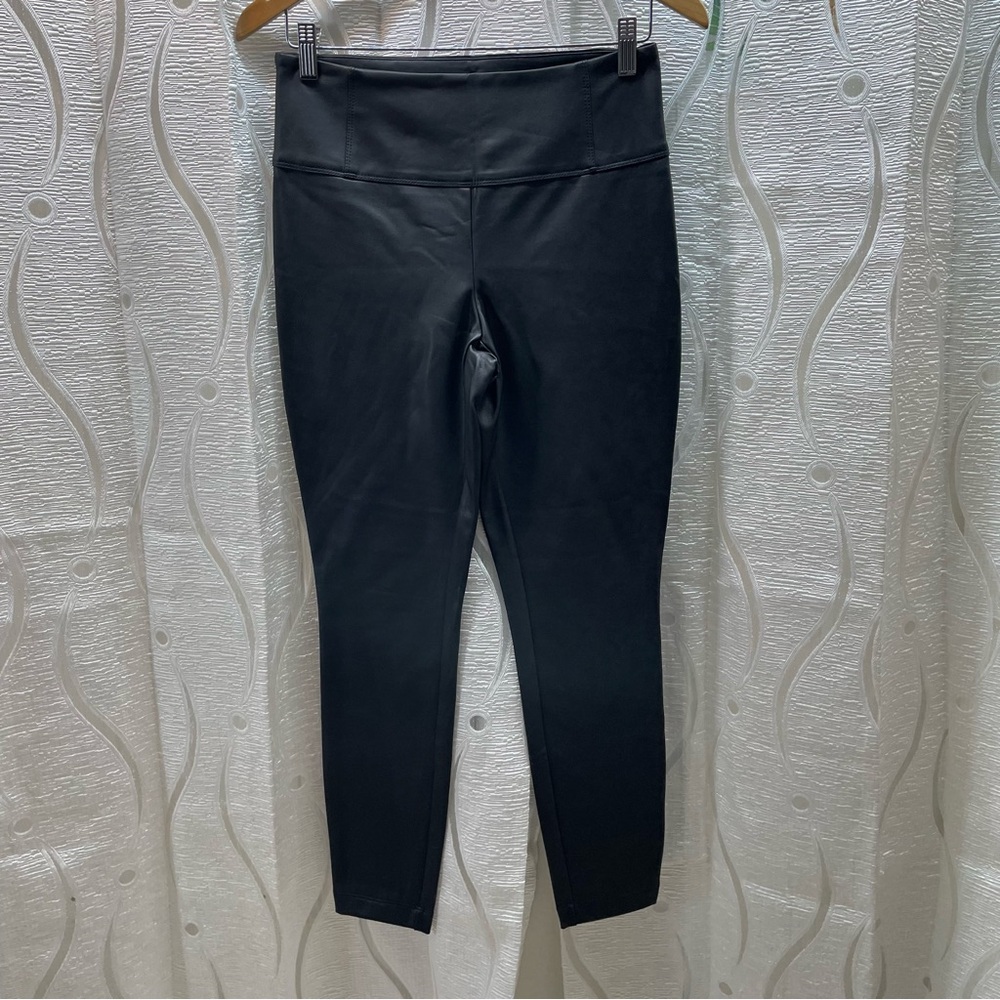 Reitmans Faux Leather Leggings Womens Size Small Black Excellent High Waisted‎